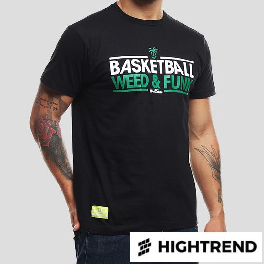 Grill Funk Tričko Basket & Weed Čierne